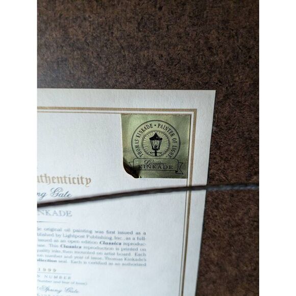 Thomas Kinkade "Beyond Spring Gate" sighned - Picture 10 of 16